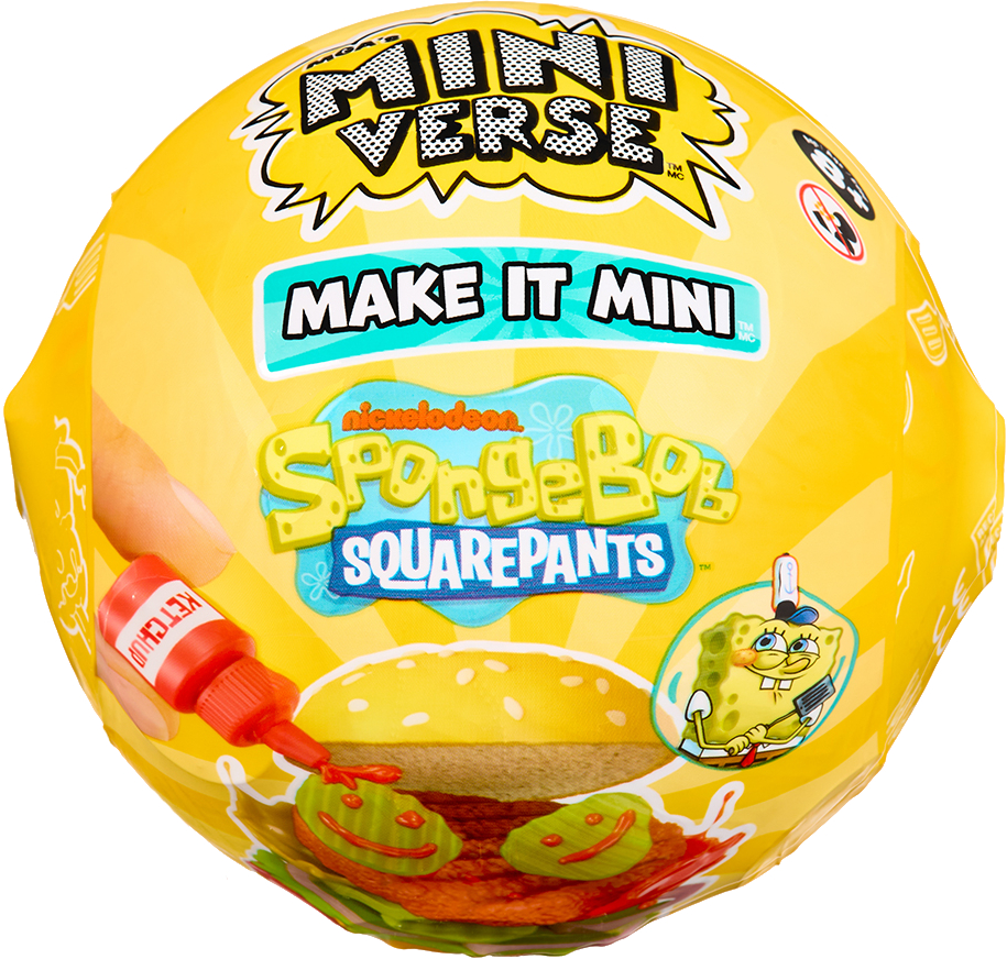Набір ігрових фігурок MGA's Miniverse серії SpongeBob – СТВОРИ СМАКОЛИКИ КРАСТІ КРАБ в асортименті (599296)