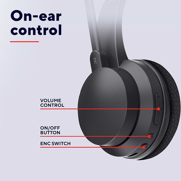 Фото - Гарнитура беспроводная Trust Ayda Wireless ENC headset - Black Ayda Wireless ENC Black (25463)