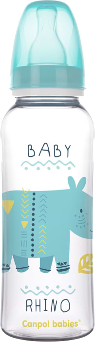 Пляшка для годування Canpol babies антиколікова з широким отвором 240 мл Easystart GOLD - блакитна (35/240_blu)