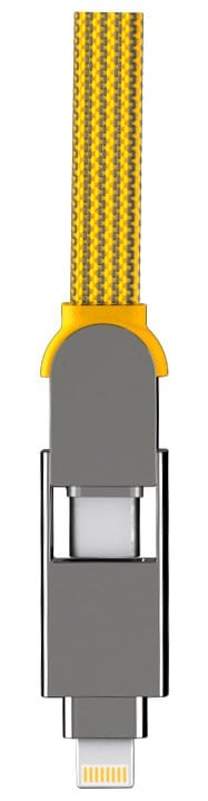 Фото - Кабель синхронізації даних Rolling Square 6in1, inCharge XL 2 м Yellow (XLM03R)