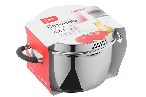 Фото - Кастрюля Ardesto Gemini 5.5 л (AR1955GS)