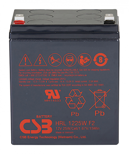 Аккумулятор для ИБП CSB 12V 5.8Ah (HRL1225WF2)