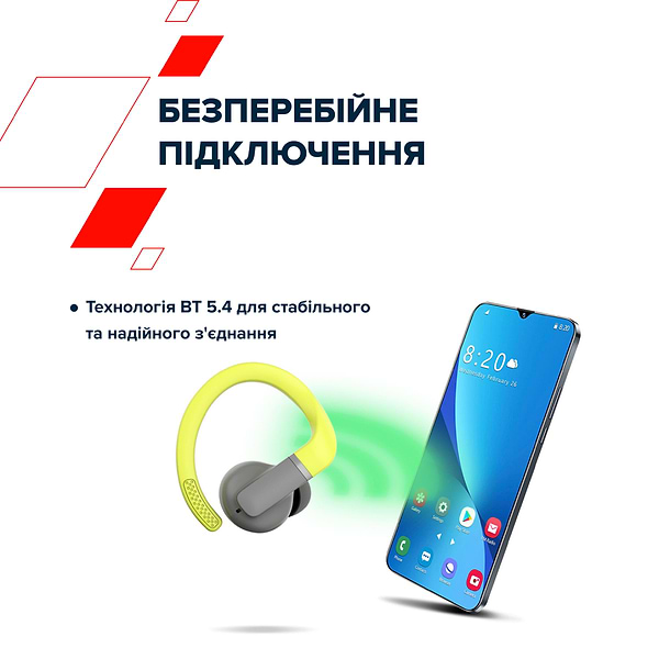 Фото - Навушники вкладиші бездротові TWS Canyon OnRun 11 Sport Wireless charge Green (CNS-TWS11GR)