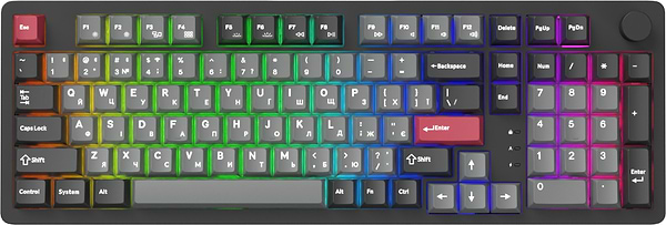 Фото - Клавиатура беспроводная игровая GamePro Asgard Drakkar Keychron Super Black (MK305BK)