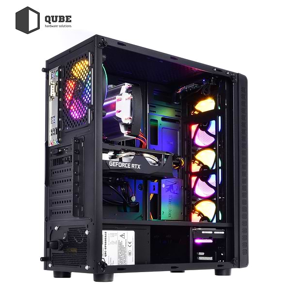 Фото - Системный блок QUBE QB i5 10400F RX 550 4GB 164 (i510400FRX 5504GB82)