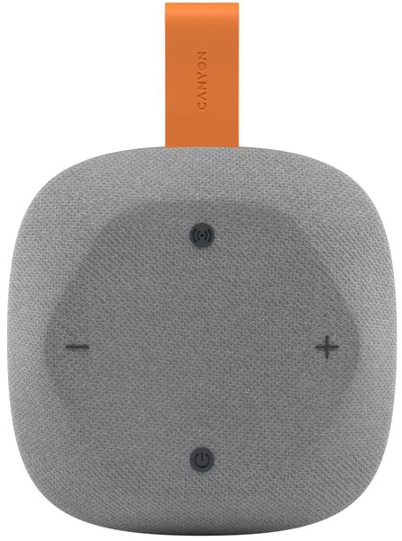 Фото - Портативна акустика Canyon HEXAGON 10 TWS 8W IPX5 Grey Orange (CNE-CBTSP10GO)