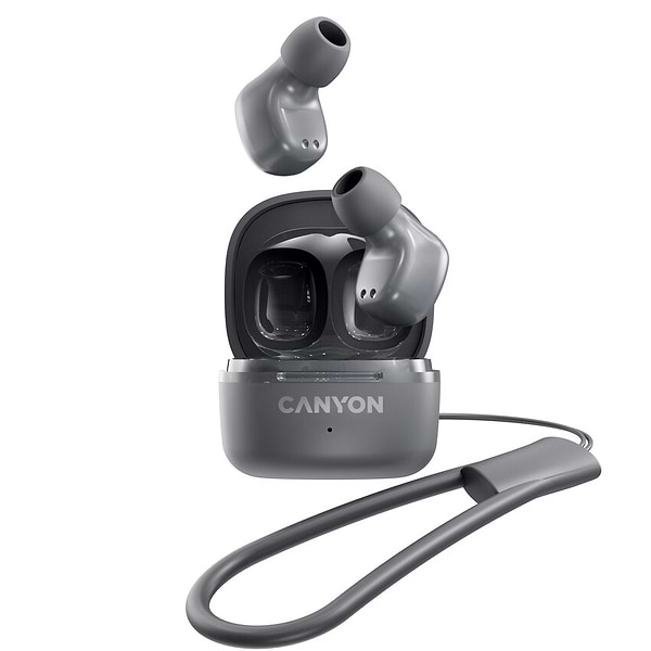 Фото - Навушники вкладиші бездротові TWS Canyon OnGo 4 mini TWS Gray (CNS-TWS4G)