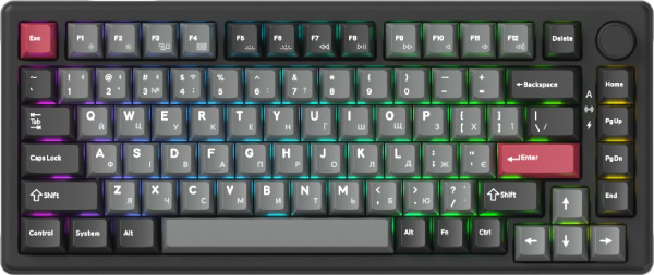 Фото - Клавиатура беспроводная игровая GamePro Asgard Yord Keychron Super Black (MK266BK)