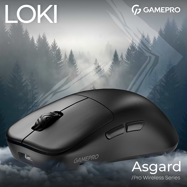 Фото - Мышь беспроводная игровая GamePro Asgard Loki Wireless RGB Black (GM022B) 