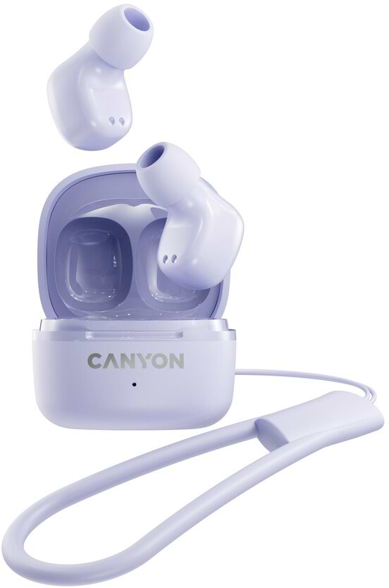 Фото - Навушники вкладиші бездротові TWS Canyon OnGo 4 mini TWS Purple (CNS-TWS4P)