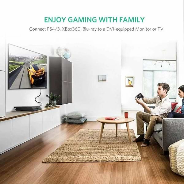 Фото - Кабель HDMI UGREEN HD106 HDMI to DVI 1.5m Black (11150)