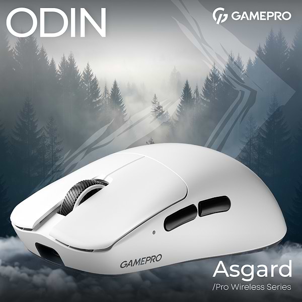 Фото - Мышь беспроводная игровая GamePro Asgard Odin 8K Wireless RGB White (GM035W)