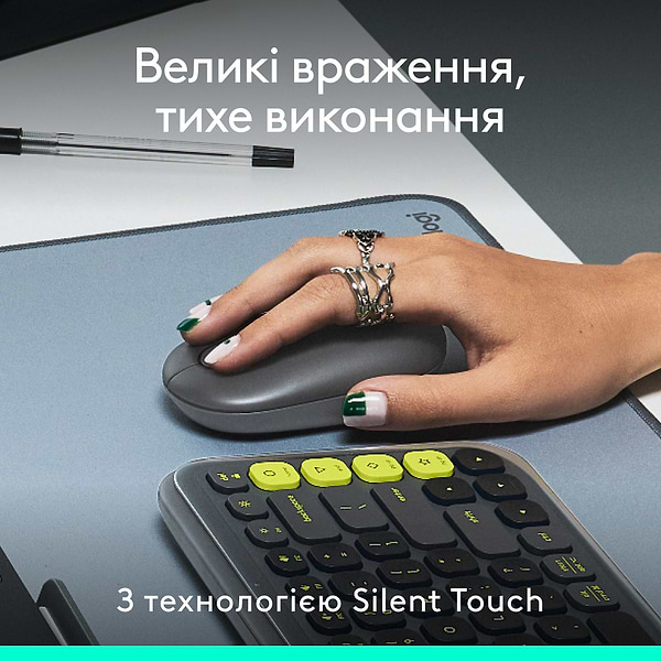 Фото - Миша бездротова Logitech POP Mouse with emoji Graphite (910-007412)
