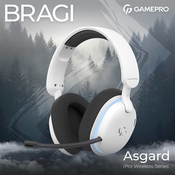 Фото - Гарнітура бездротова ігрова GamePro Asgard Bragi (HSW250W)