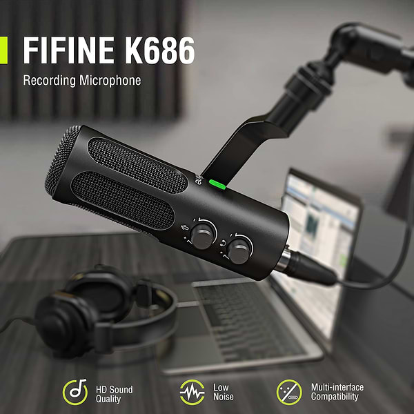 Фото - Мікрофон до комп'ютера Fifine Tank 3 USB/XLR Black