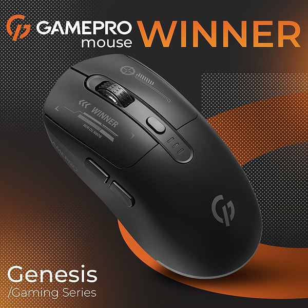 Фото - Миша бездротова ігрова GamePro Genesis Winner Wireless Black (GM079B)