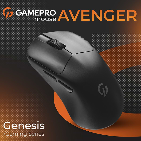 Фото - Мышь беспроводная игровая GamePro Genesis Avenger Wireless Black (GM096B) 