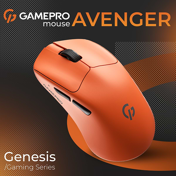 Фото - Мышь беспроводная GamePro Genesis Avenger Wireless Orange (GM096O)