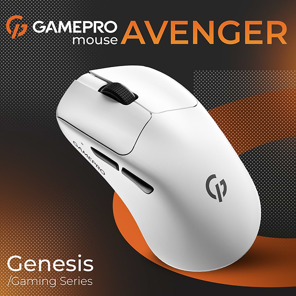 Фото - Мышь беспроводная GamePro Genesis Avenger Wireless White (GM096W) 