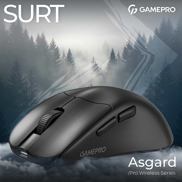 Фото - Миша бездротова ігрова GamePro Asgard Surt Wireless Black (GM017B)