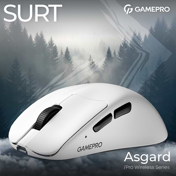 Фото - Миша бездротова ігрова GamePro Asgard Surt Wireless White (GM017W)
