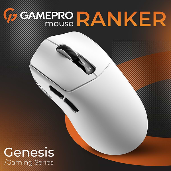 Фото - Мышь беспроводная игровая GamePro Genesis Ranker Wireless White (GM012W)