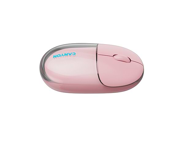 Фото - Мышь беспроводная Canyon OnClick 24 Dual-mode Silent Transparent/Pink (CNS-CMSW24P)