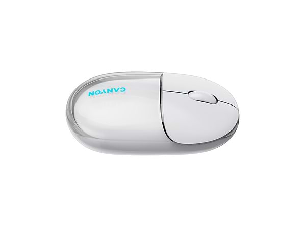 Фото - Мышь беспроводная Canyon OnClick 24 Dual-mode Silent Transparent/White (CNS-CMSW24W)