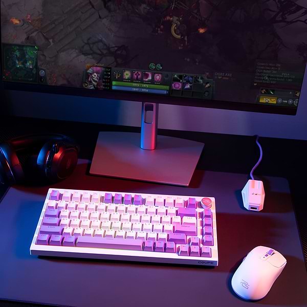 Фото - Клавіатура бездротова ігрова Proove Gaming Coupe (Ukraine Layout) White (WKCP00022402)