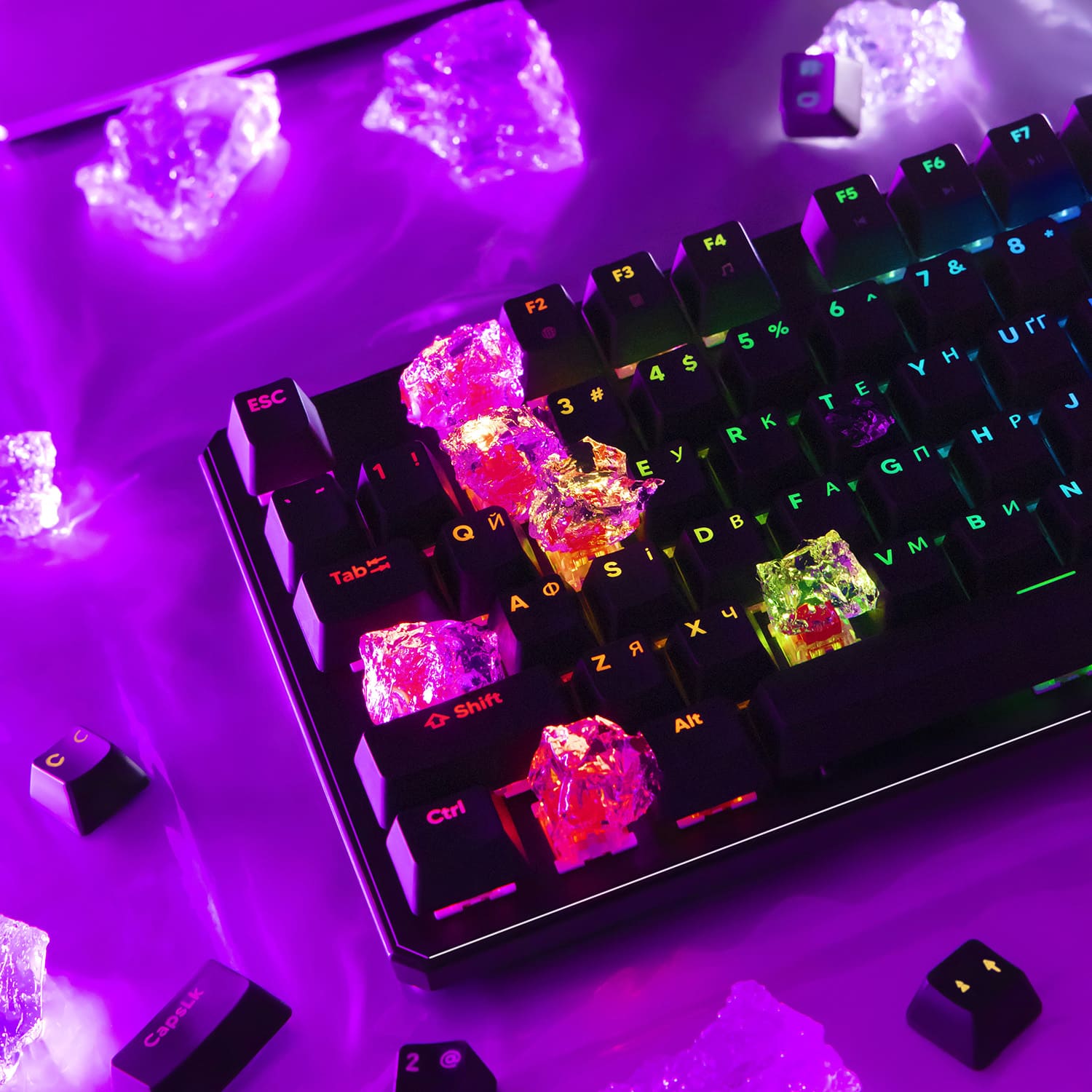 Фото - Клавіатура дротова ігрова Proove Gaming Everfrost (Ukraine Layout) Black (CKEV00000401)