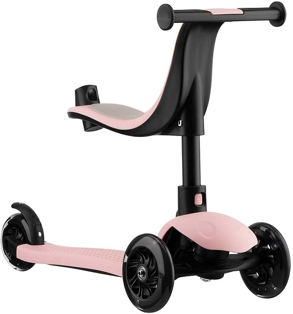 Фото - Триколісний самокат Miqilong Alamo Рожевий (ALAMO-125-PINK)