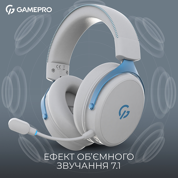 Фото - Гарнитура беспроводная игровая GamePro Asgard Skadi (HSW191WB)