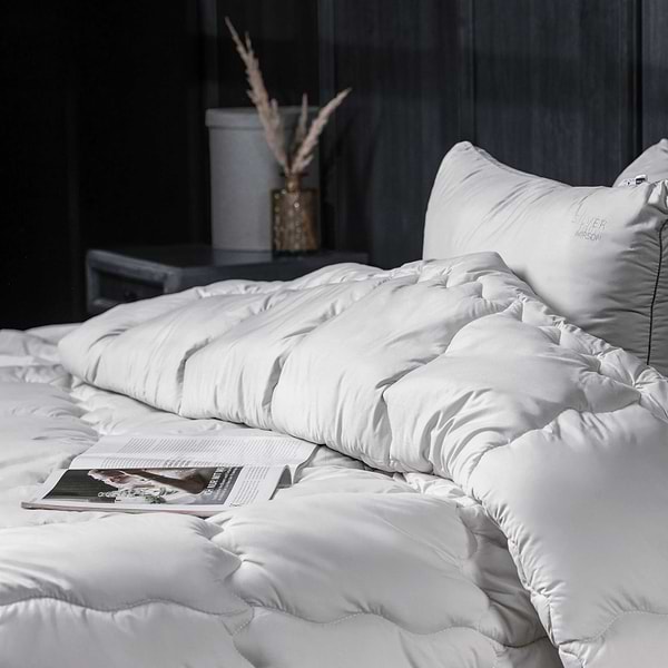 Фото - Одеяло летнее двуспальное MirSon антиаллергенное №1008 "Silver Cloud" EcoSilk 172х205 (2200010352931)