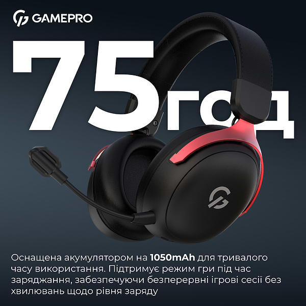 Фото - Гарнитура беспроводная игровая GamePro Asgard Freya Pro (HSW201BR)