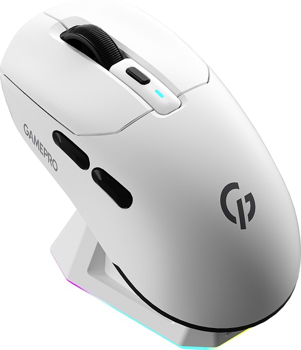 Фото - Мышь беспроводная игровая GamePro Genesis Airmaster Wireless/Bluetooth/USB PixArt PAW3311 Sensor White (GM167W)