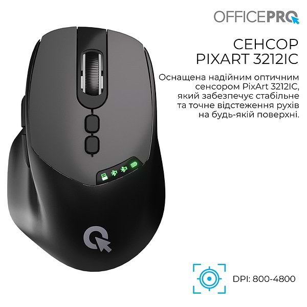 Фото - Миша бездротова OfficePro Silent Click Wireless Black (M520B)