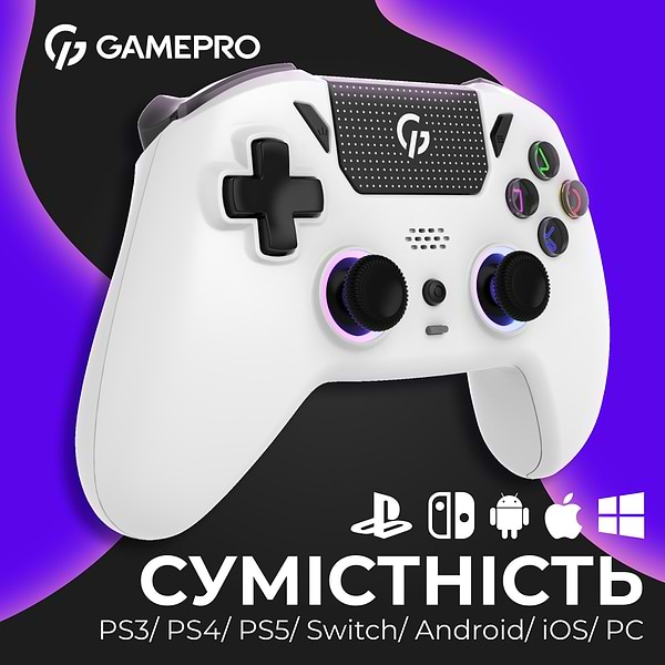 Фото - Геймпад GamePro GPS20W White