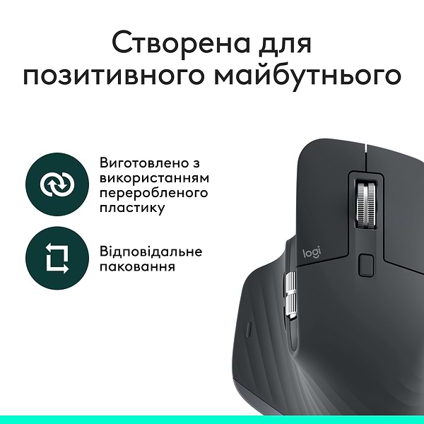 Фото - Мышь беспроводная Logitech MX Master 3S Performance BE Graphite (910-007501)