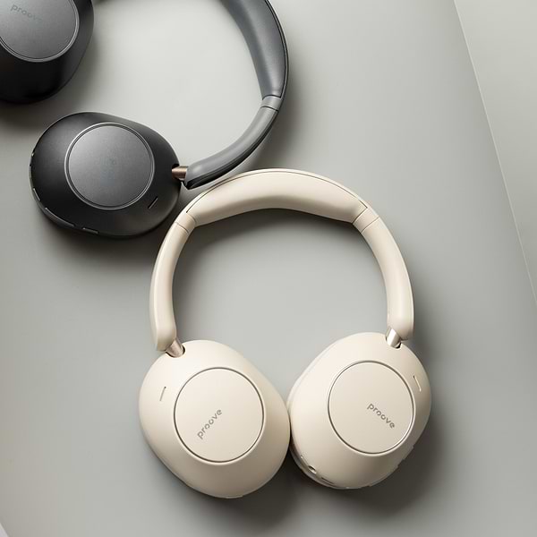 Фото - Навушники накладні бездротові Proove Silence 3D with ANC beige (HPSL00020007)