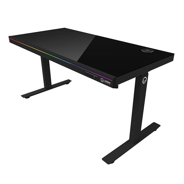 Фото - Стіл комп'ютерний Lorgar PRO 80G Glass Black (LRG-DP80G)