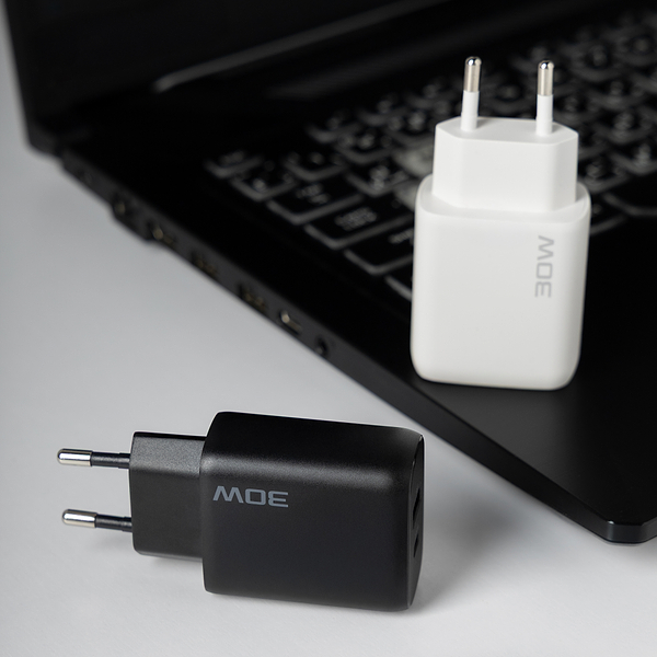 Фото - Сетевое зарядное устройство Proove Silicone Power 2 30W Type-C + USB White (WCSP23110002)