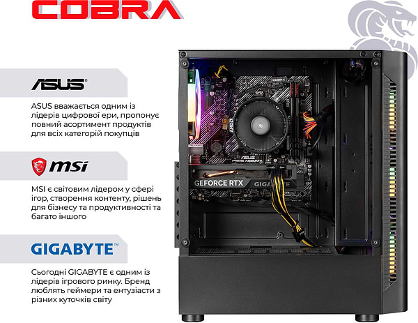 Фото - Системный блок Cobra Advanced (A55.16.H2S4.46.F19555)