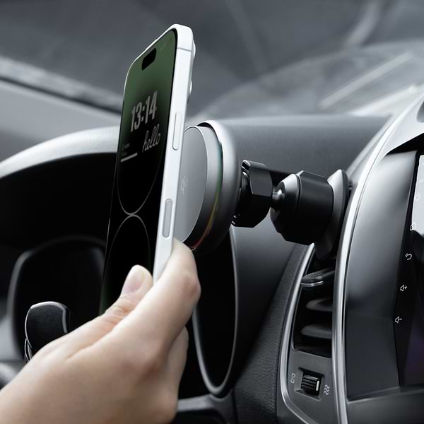 Фото - Автодержатель с беспроводной зарядкой Proove IceCore QI2 15W Gray (WHIC15002003)