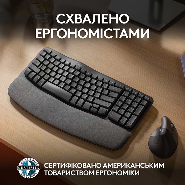 Фото - Клавиатура беспроводная Logitech Wave Keys Bluetooth/Wireless Black (920-012304)