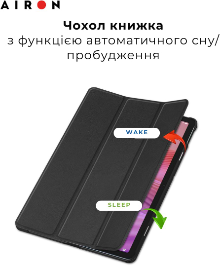 Фото - Чехол для планшета AIRON Premium для Lenovo Tab M10 4th Gen 2025 TB-311FU / TB-311XU с защитной пленкой и салфеткой Black
