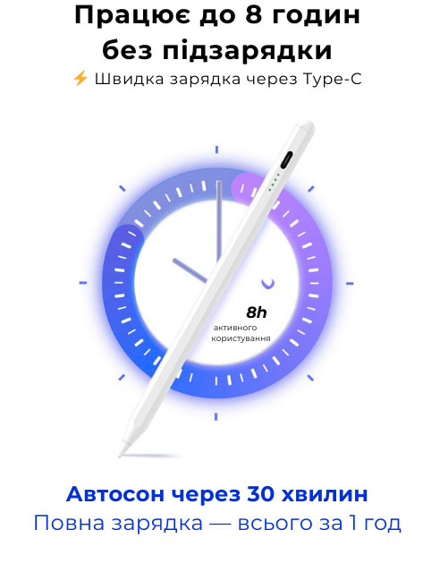 Фото - Стилус AIRON AirPen 3 для сенсорного дисплею White (6126755803224)