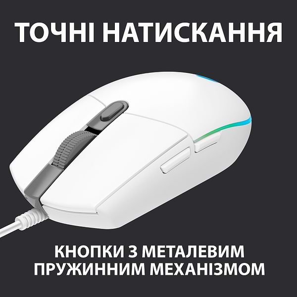 Фото - Мышь проводная Logitech G102 Lightsync White