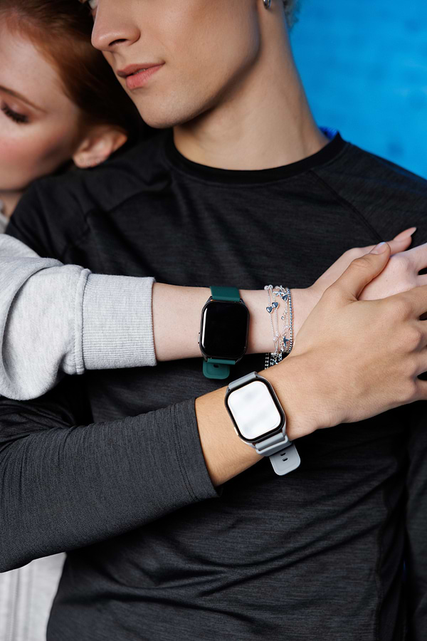 Фото - Смарт-годинник Canyon Chatter SW-58 BT-CALL Silver Red (CNS-SW58RR)