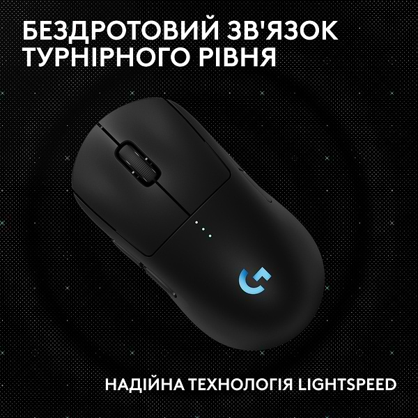 Фото - Мышь беспроводная игровая Logitech G PRO 2 LightSpeed Wireless Gaming Mouse Black (910-007295)