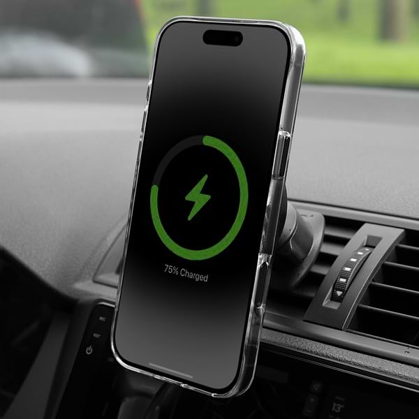 Фото - Автотримач з бездротовою зарядкою Proove Spark Qi2.2 25W Black (WHSQ25002001)